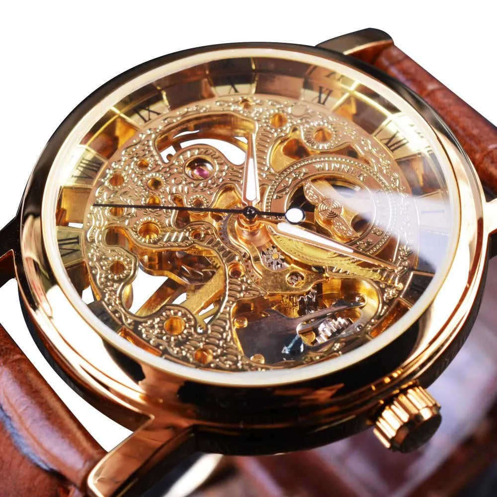 Men's Leather Strap Watch