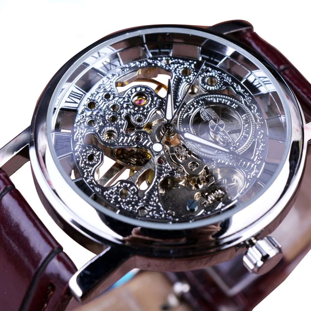 Men's Leather Strap Watch